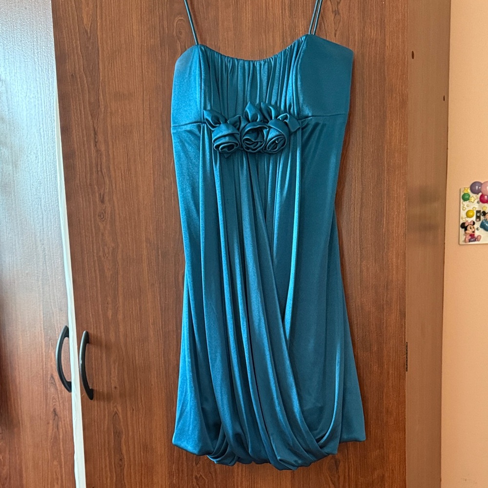 Vintage Teal Mini Dress